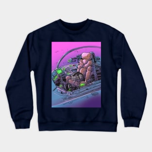 Cockpit Cat Crewneck Sweatshirt